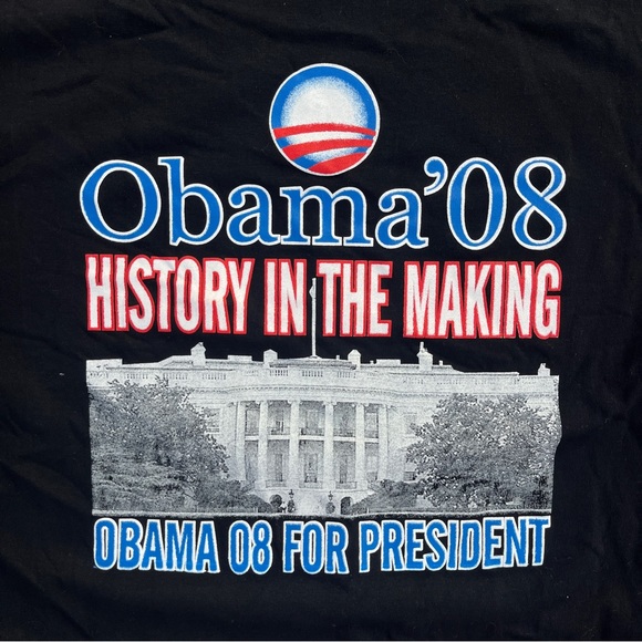 Black Barack Obama Joe Biden President Campaign T-shirt Size XL Used - Picture 5 of 5